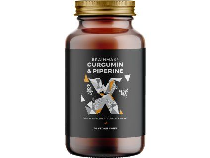BrainMax Curcumina e Piperina, 60 capsule vegetali