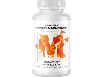 BrainMax Energy Magnesium® 1000 mg, magnesio malato 200 mg, 200 capsule