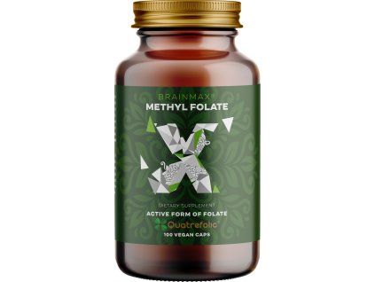 BrainMax Methyl Folate, acido folico in forma attiva, 400 mcg, 100 capsule vegetali